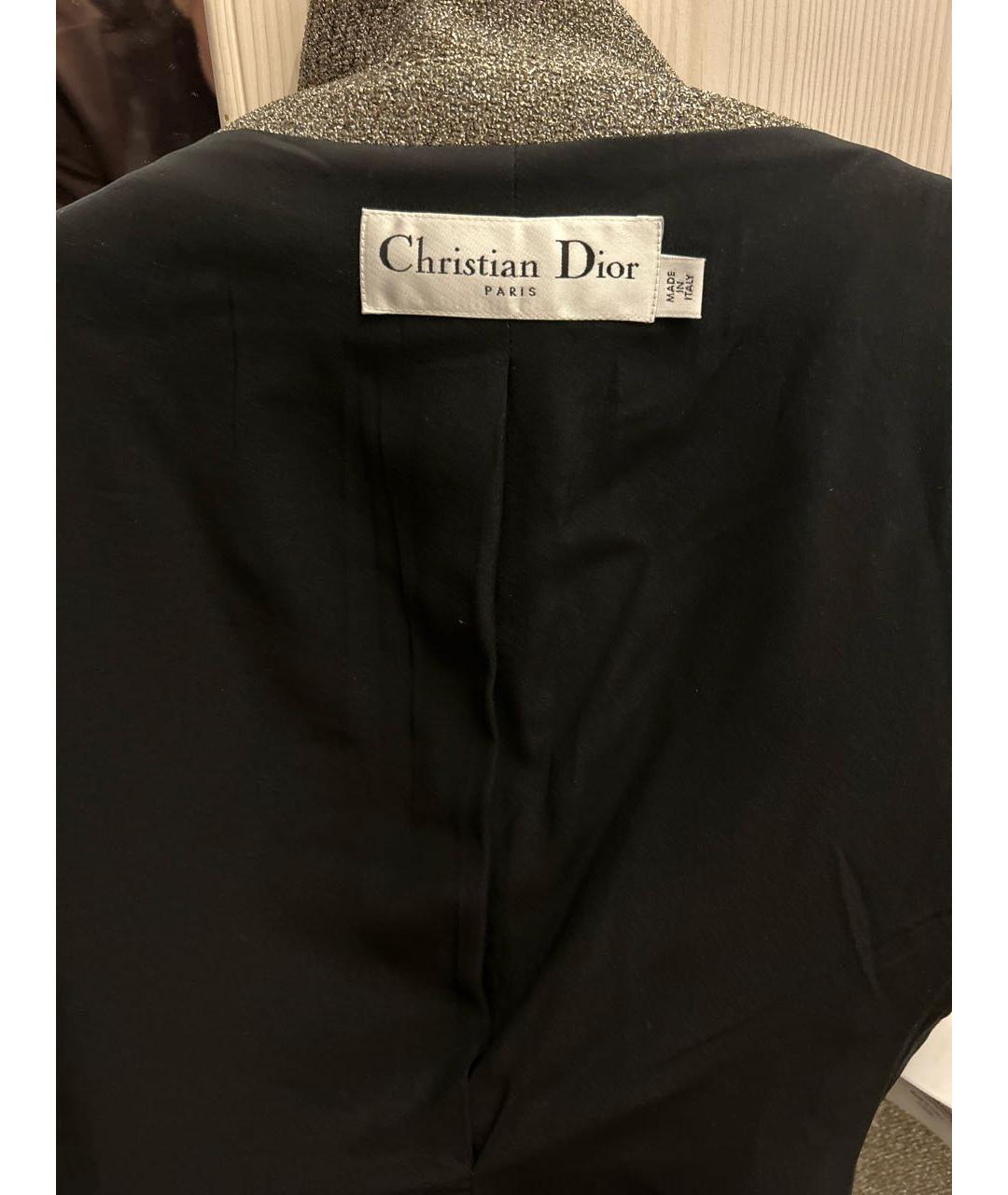 CHRISTIAN DIOR Бежевый хлопковый костюм с брюками, фото 3