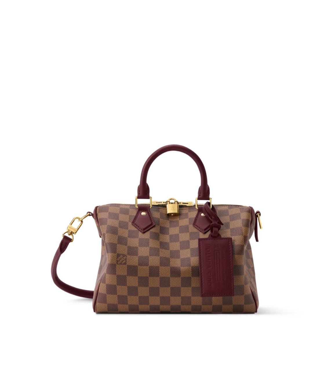 LOUIS VUITTON Коричневая сумка с короткими ручками из канвы, фото 6