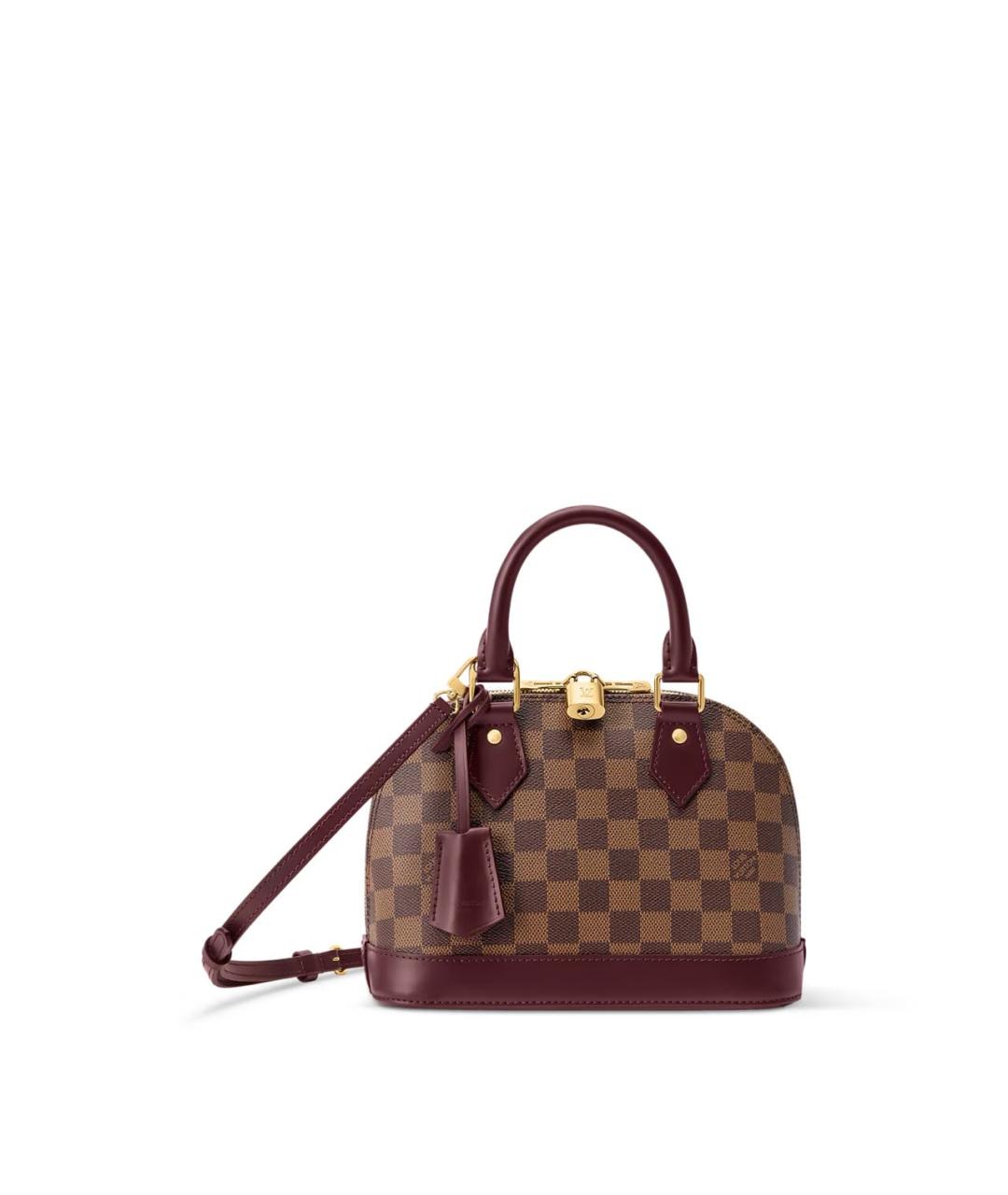LOUIS VUITTON Коричневая сумка с короткими ручками из канвы, фото 6