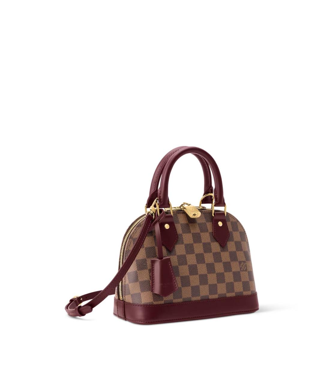 LOUIS VUITTON Коричневая сумка с короткими ручками из канвы, фото 3