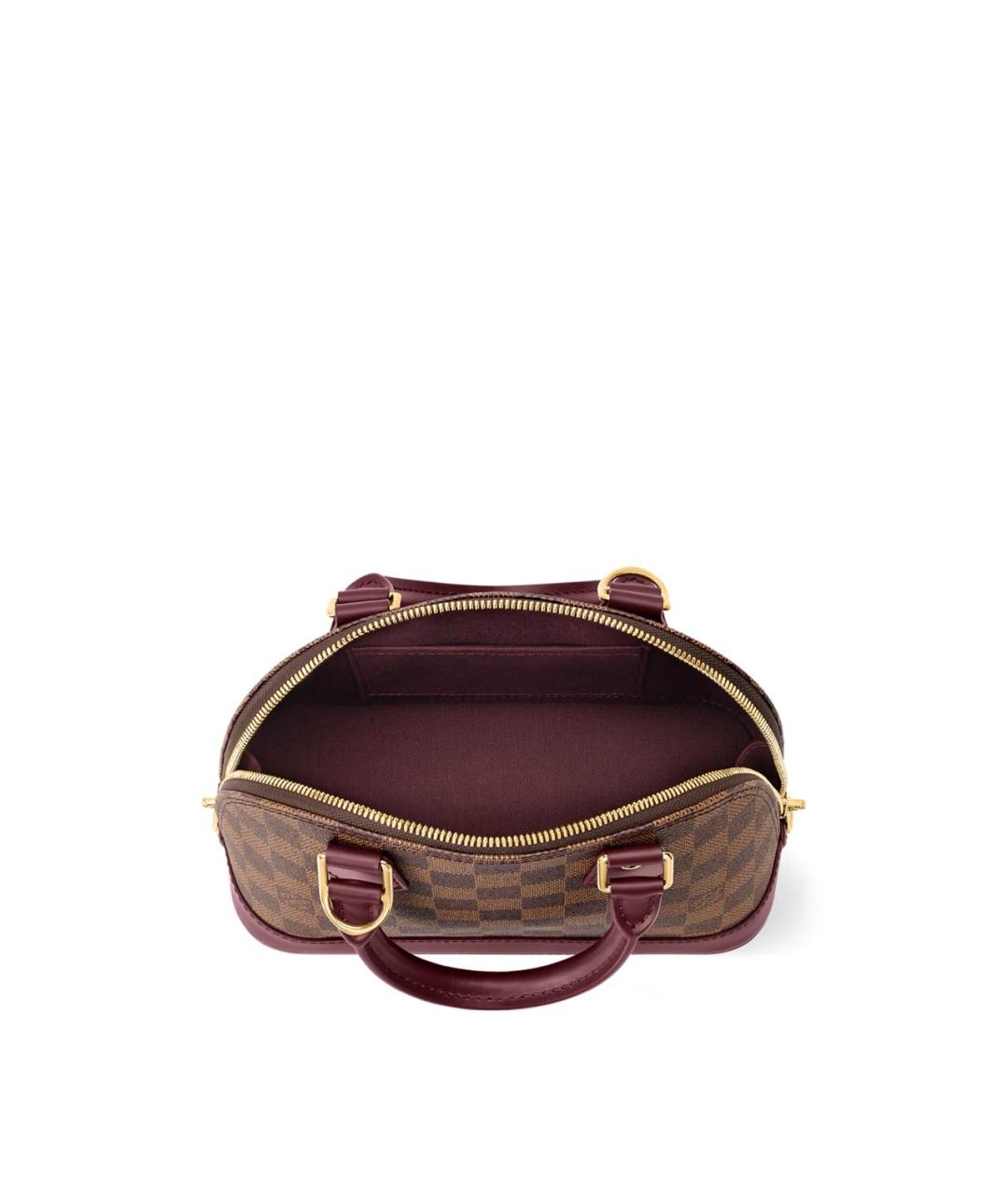 LOUIS VUITTON Коричневая сумка с короткими ручками из канвы, фото 4