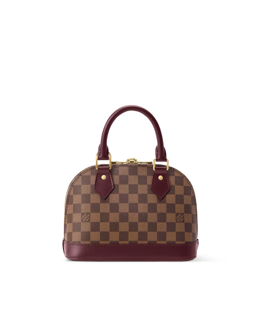 LOUIS VUITTON Коричневая сумка с короткими ручками из канвы, фото 5