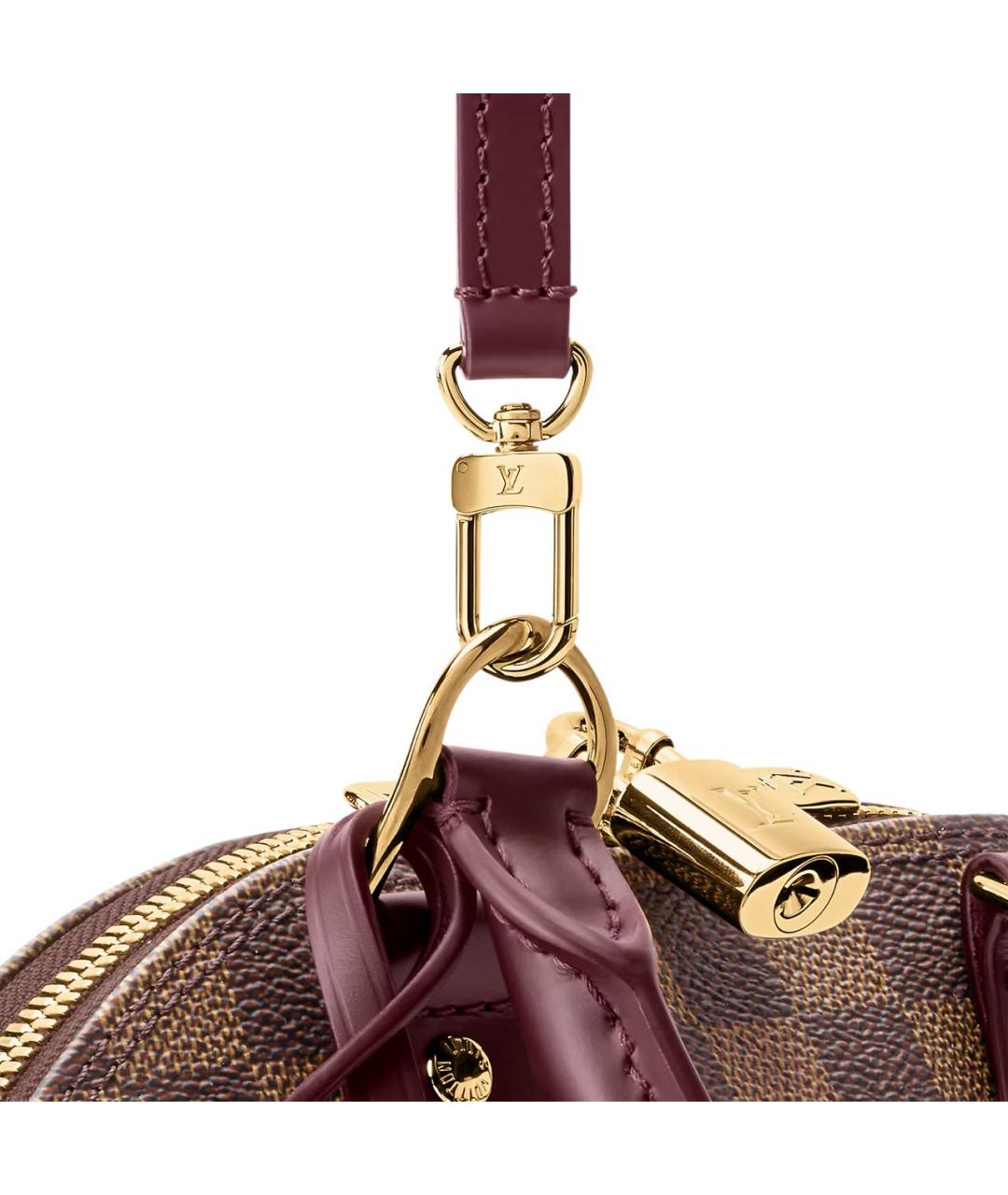 LOUIS VUITTON Коричневая сумка с короткими ручками из канвы, фото 2