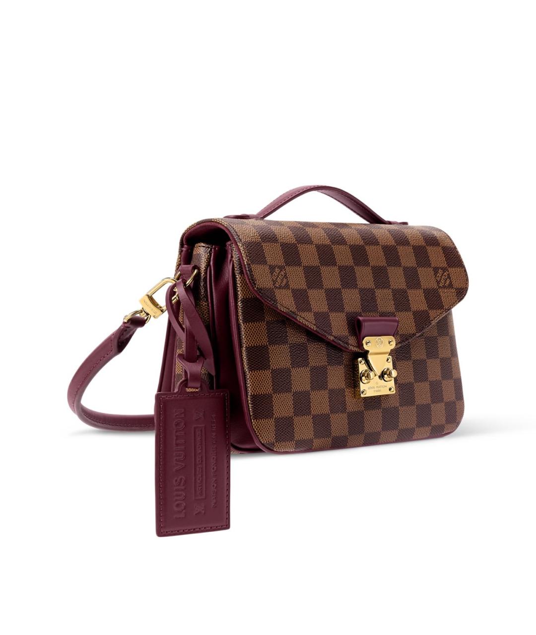 LOUIS VUITTON Коричневая сумка через плечо из канвы, фото 3