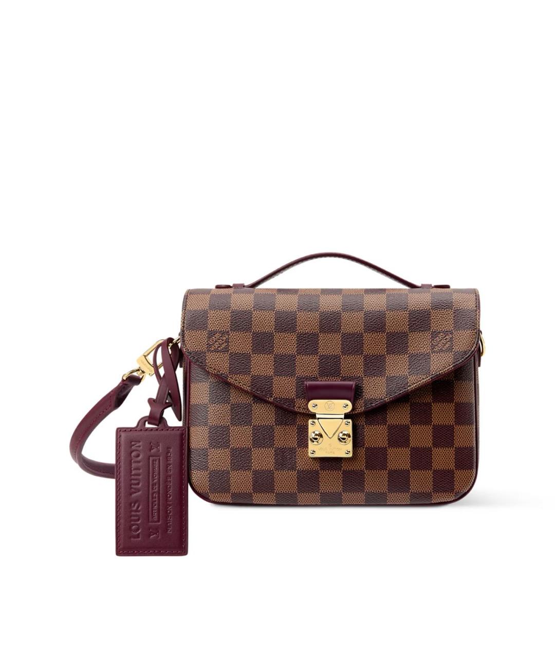 LOUIS VUITTON Коричневая сумка через плечо из канвы, фото 7