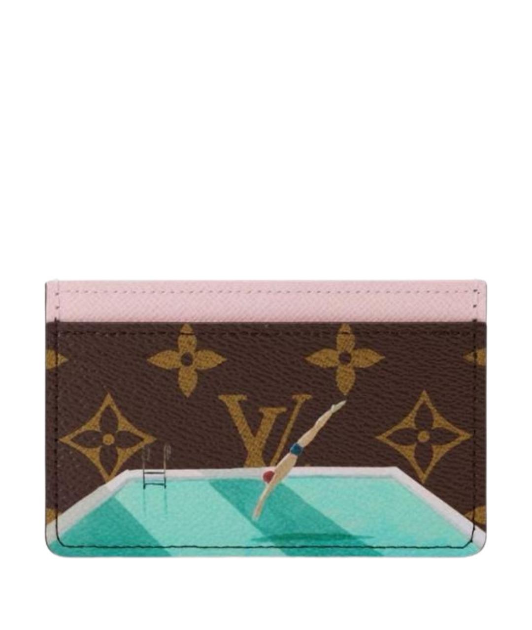 LOUIS VUITTON Коричневый кардхолдер, фото 1