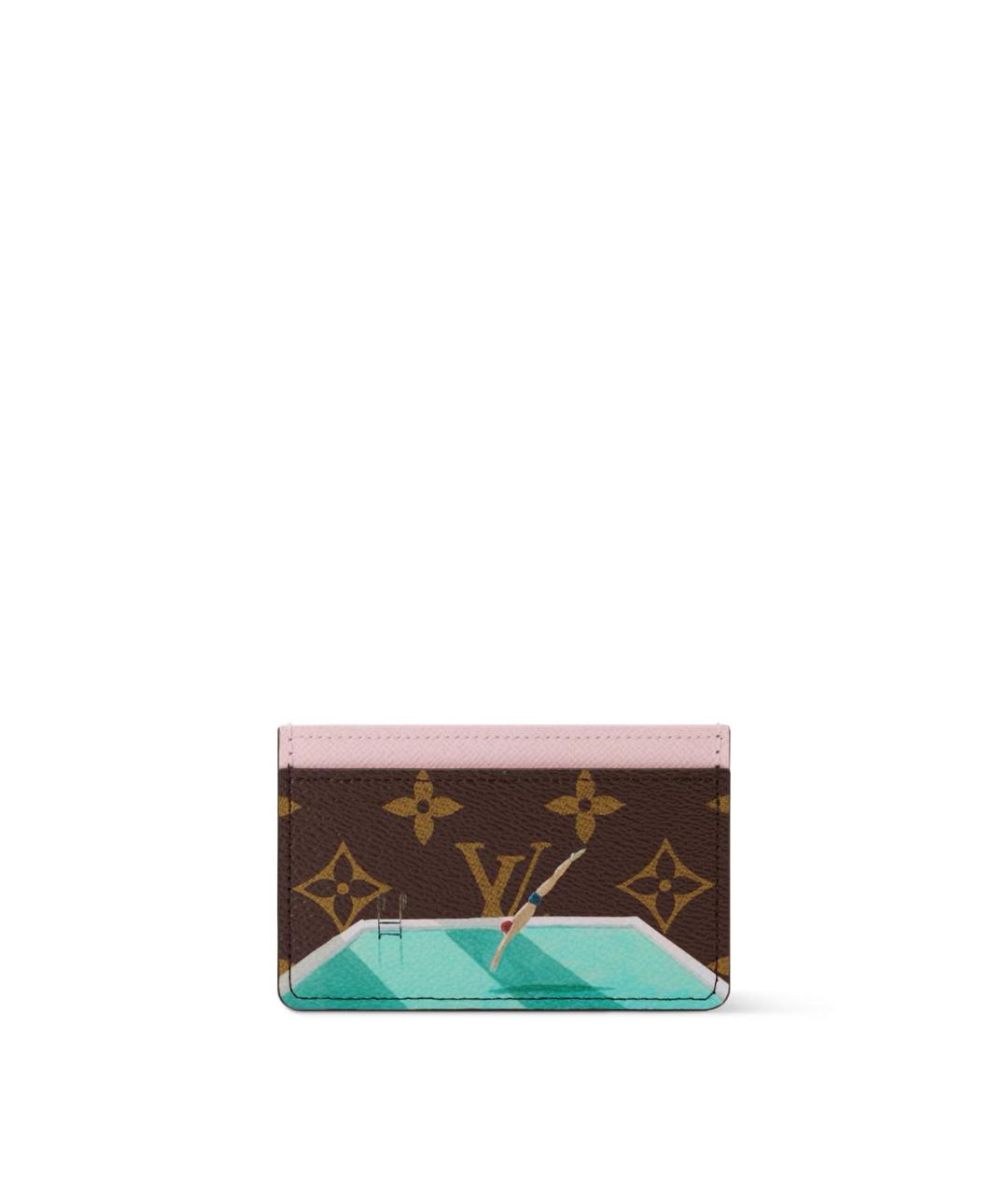 LOUIS VUITTON Коричневый кардхолдер, фото 6