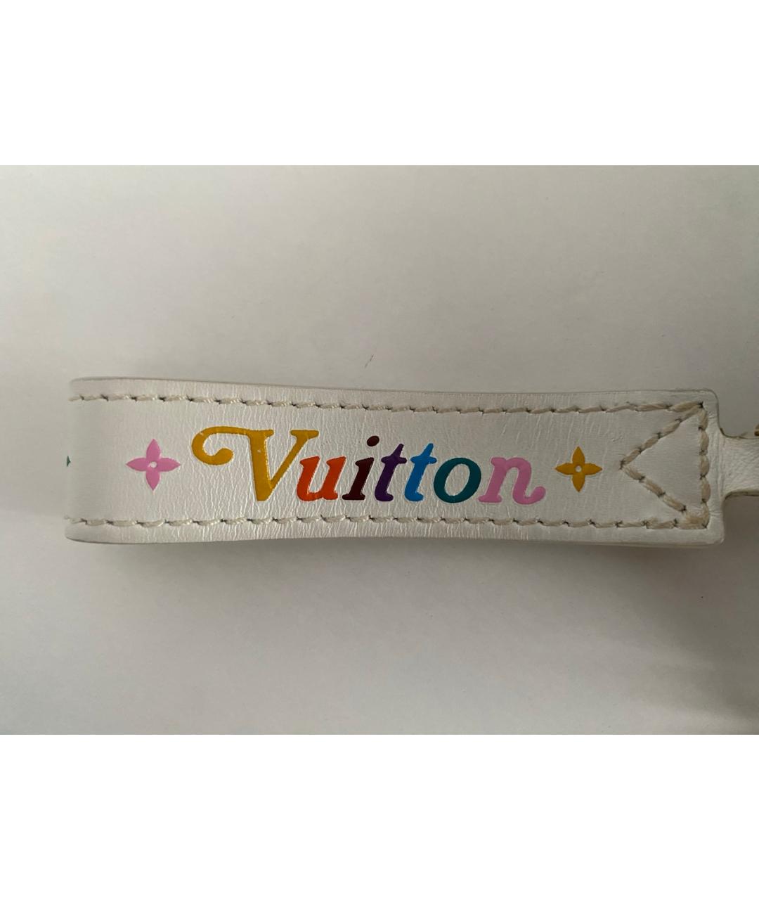 LOUIS VUITTON Белая кожаная сумка через плечо, фото 6