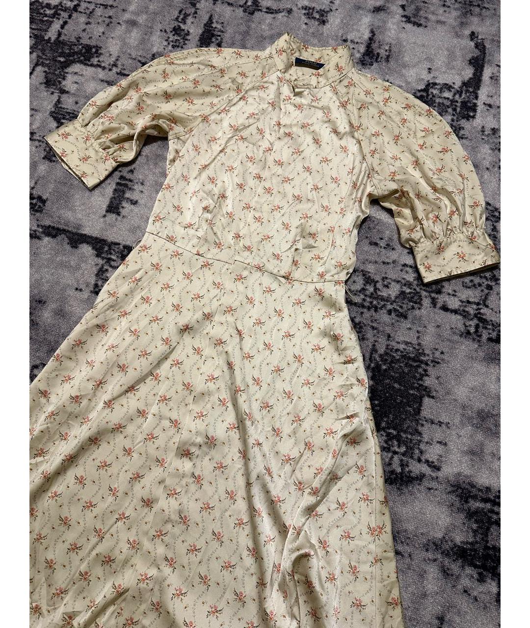 POLO RALPH LAUREN Мульти полиэстеровое повседневное платье, фото 3