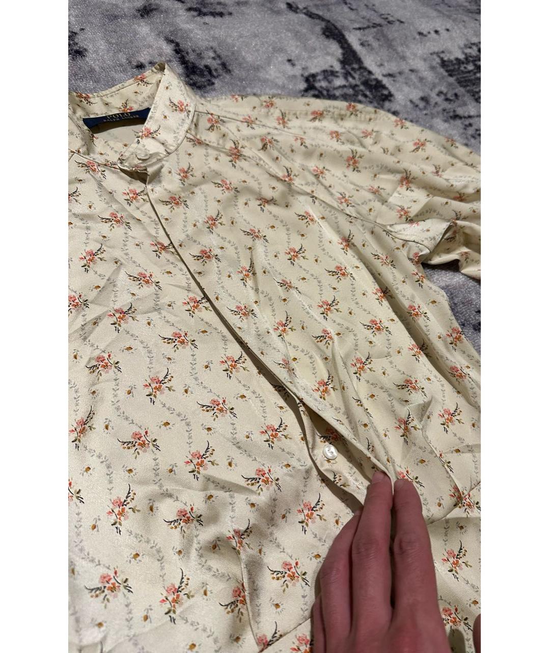 POLO RALPH LAUREN Мульти полиэстеровое повседневное платье, фото 4