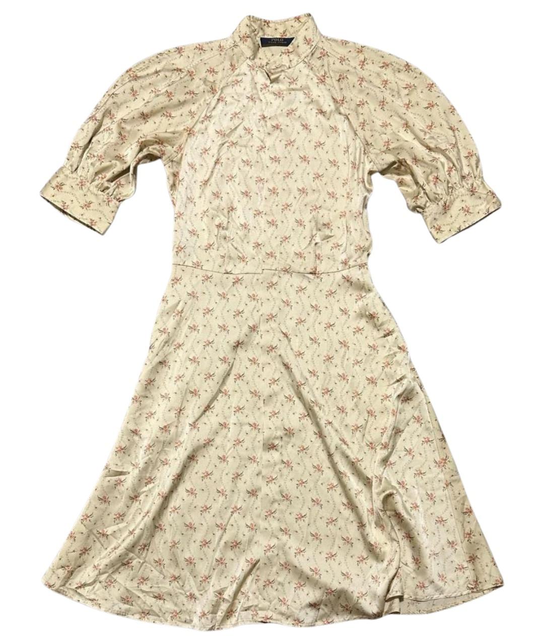 POLO RALPH LAUREN Мульти полиэстеровое повседневное платье, фото 1