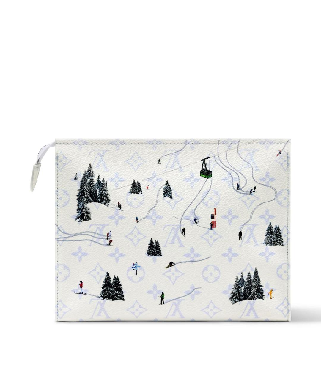LOUIS VUITTON Белая косметичка, фото 5