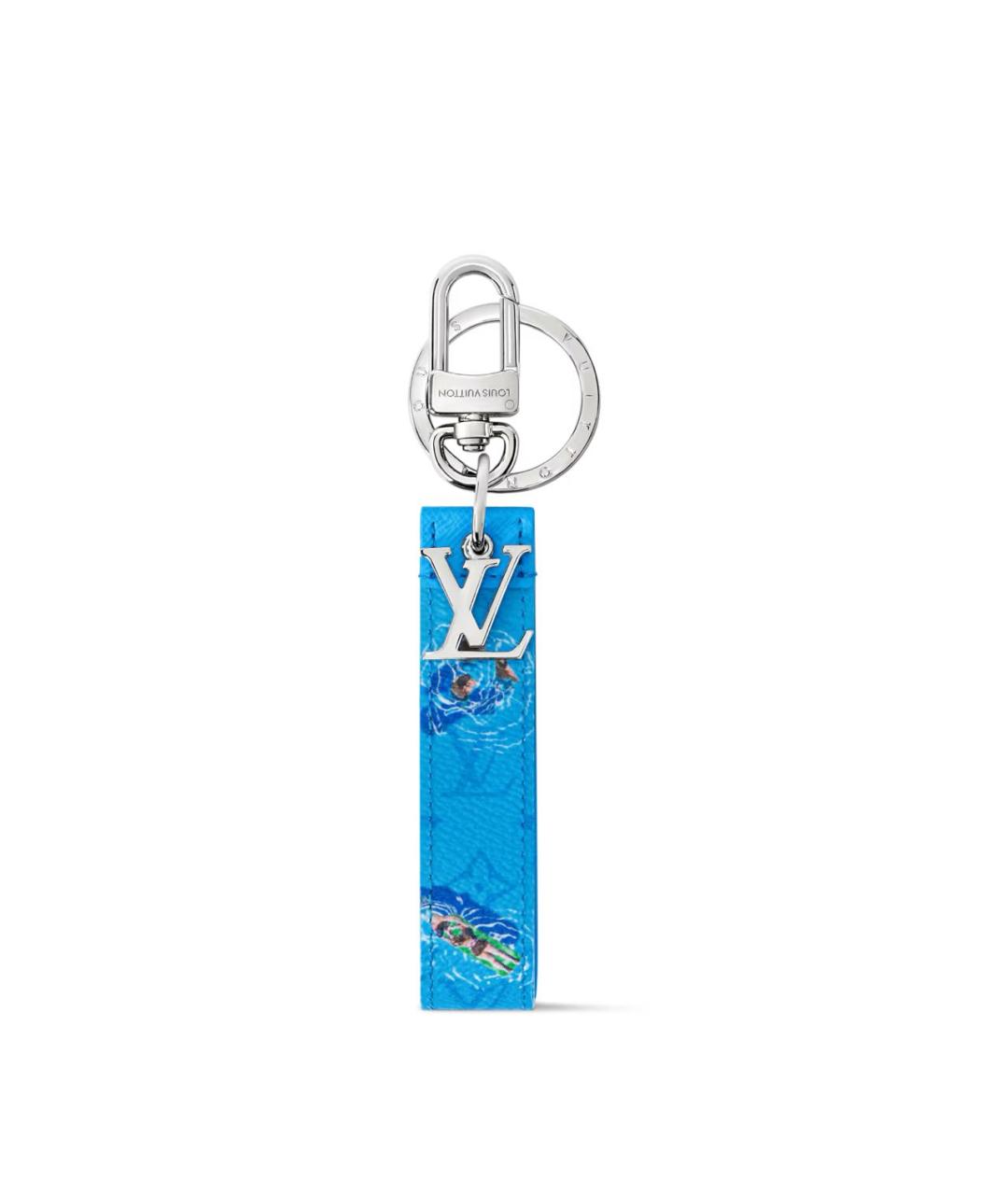 LOUIS VUITTON Голубой брелок, фото 3