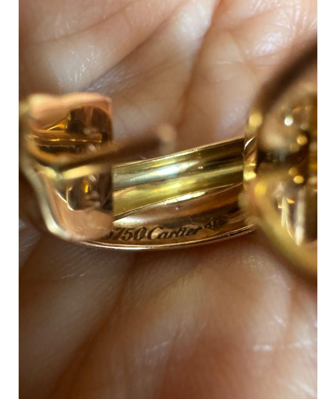 CARTIER Золотые серьги из белого золота, фото 5