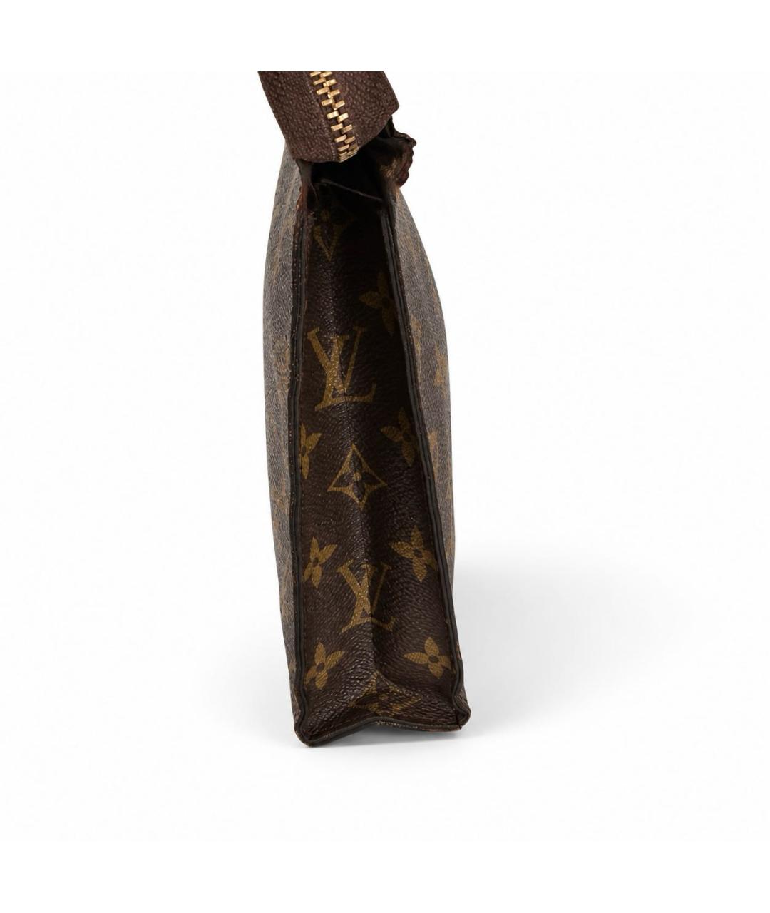 LOUIS VUITTON Коричневая барсетка из канвы, фото 4