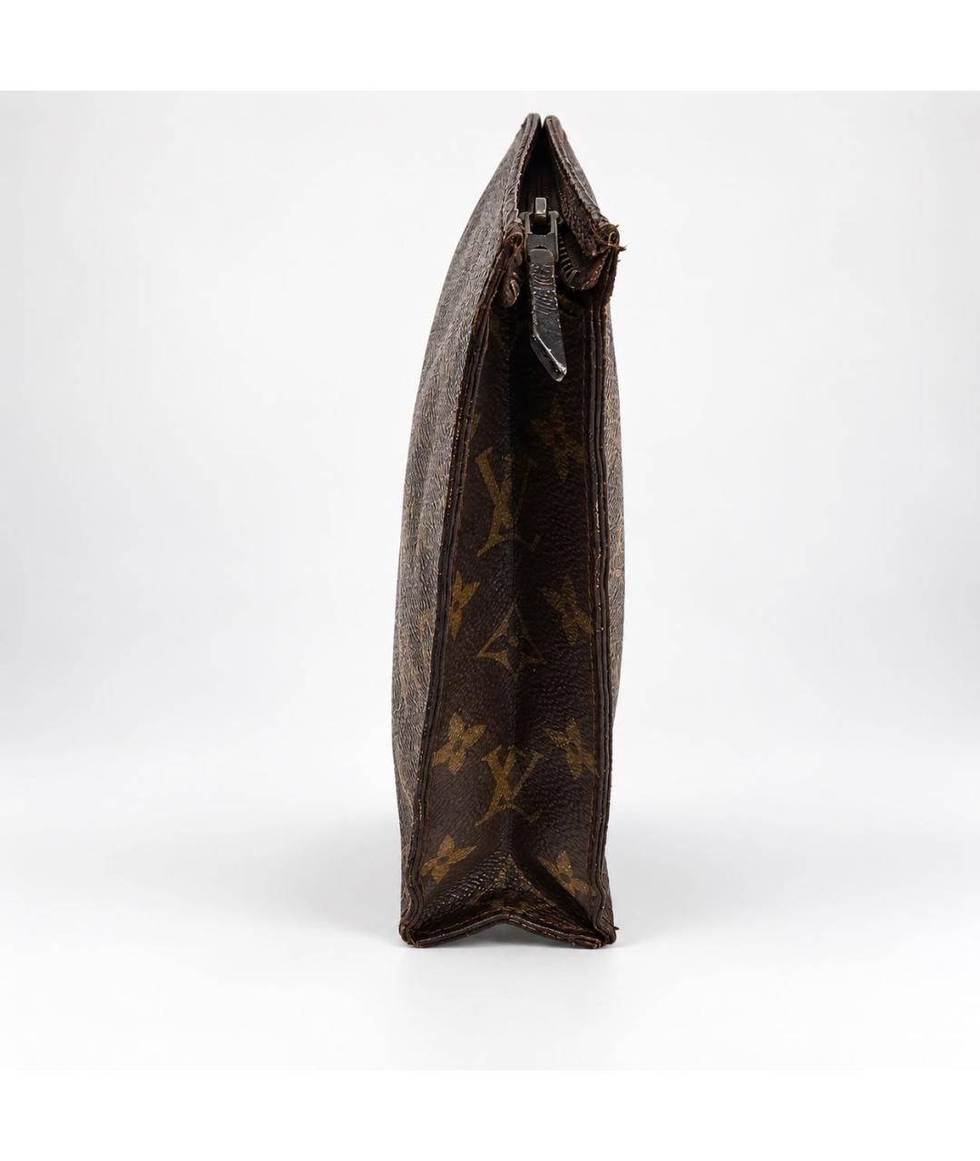 LOUIS VUITTON Коричневая барсетка из канвы, фото 3