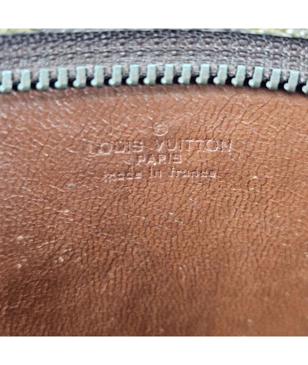 LOUIS VUITTON Коричневая барсетка из канвы, фото 6