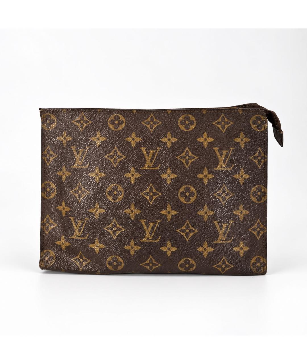 LOUIS VUITTON Коричневая барсетка из канвы, фото 7