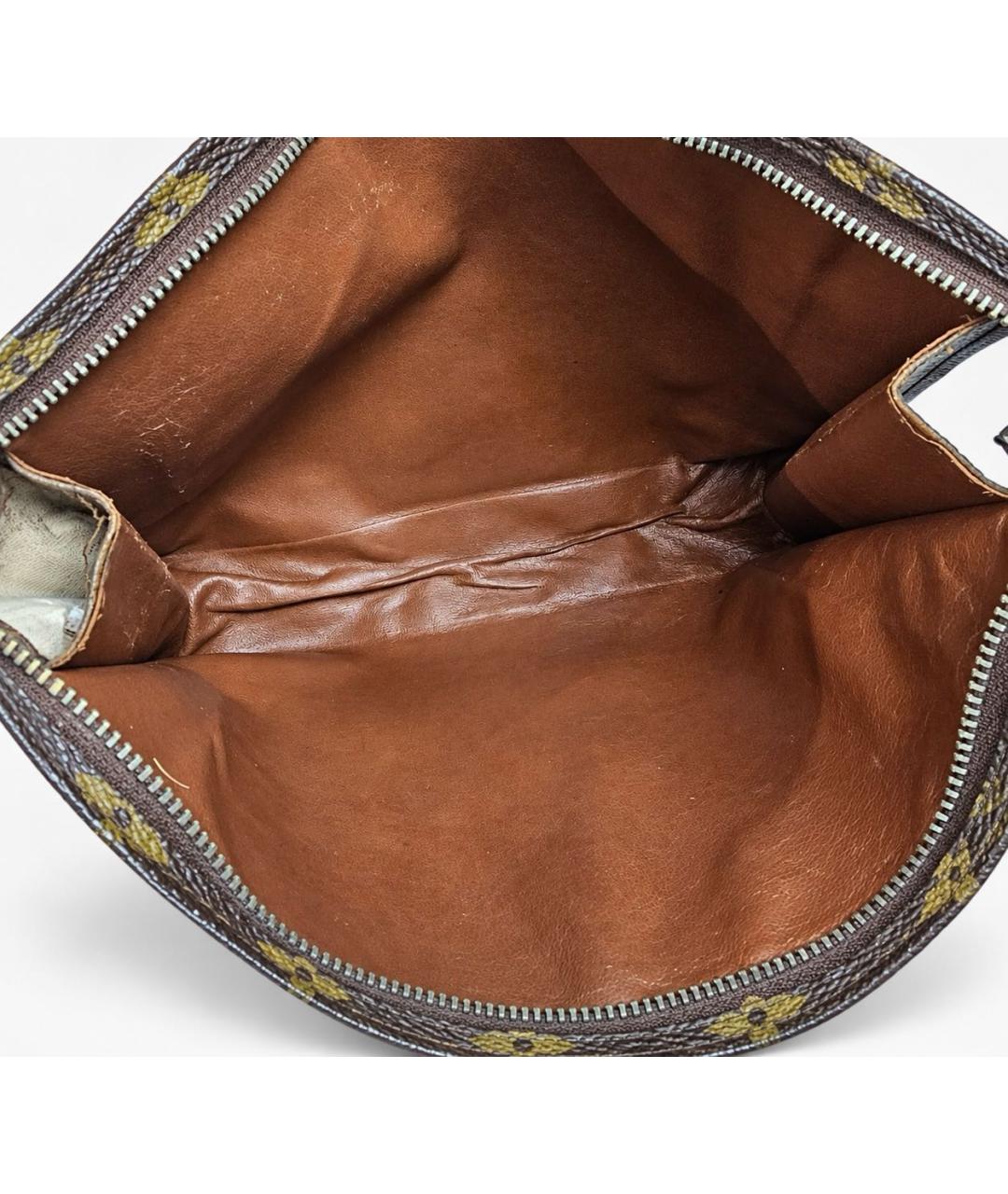 LOUIS VUITTON Коричневая барсетка из канвы, фото 5