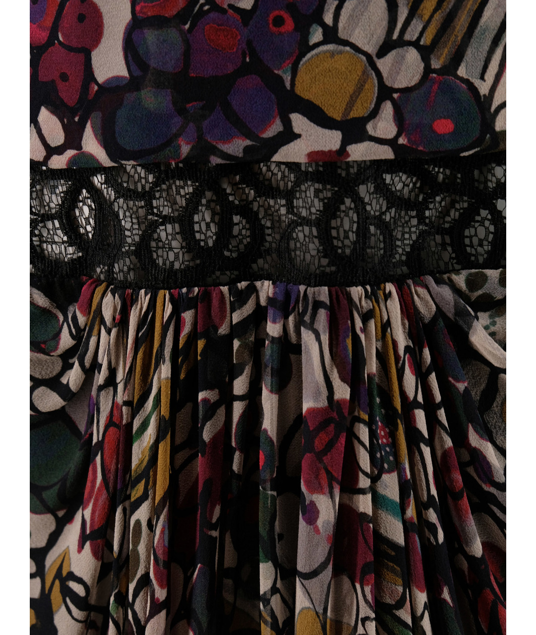 ELIE SAAB Мульти шелковое повседневное платье, фото 4