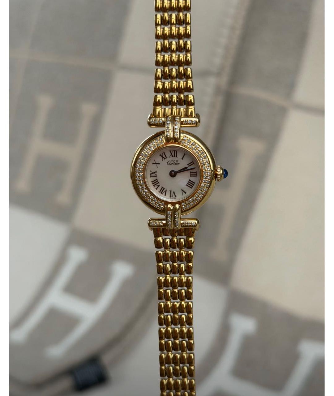 CARTIER Желтые часы из желтого золота, фото 7