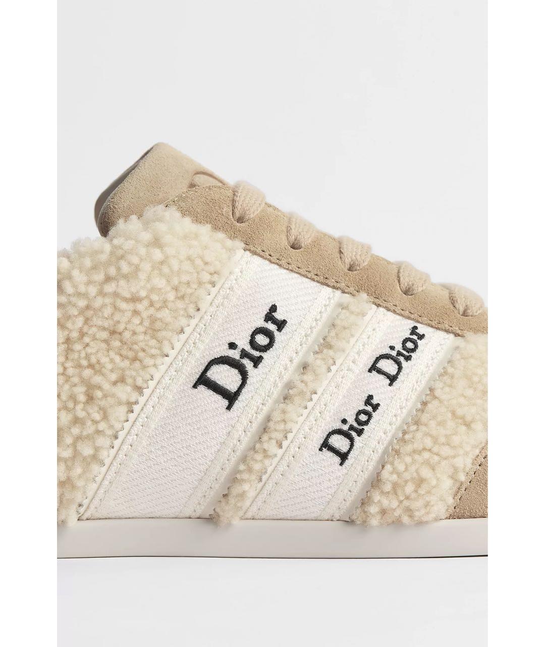 CHRISTIAN DIOR Бежевые кроссовки, фото 5