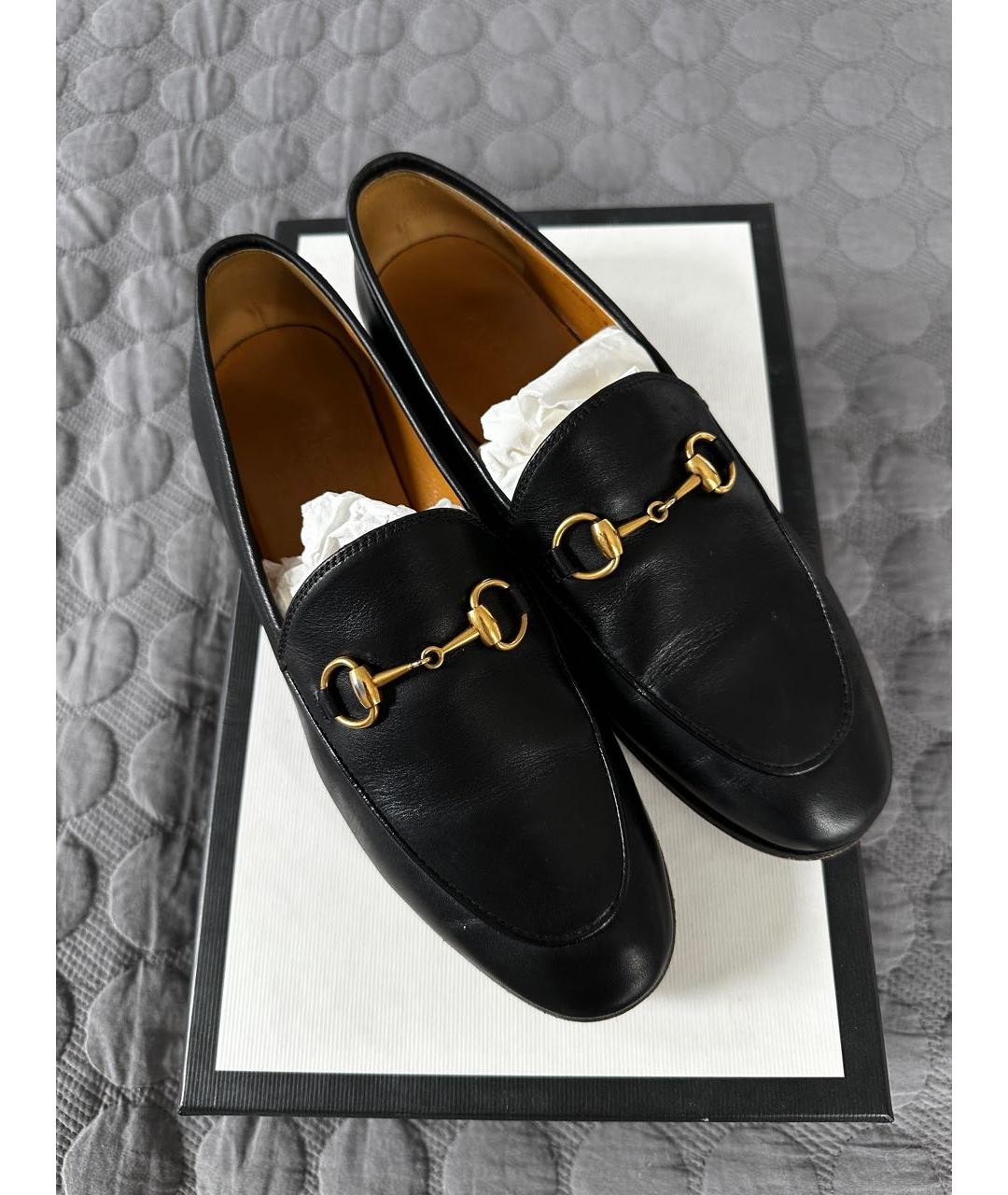 GUCCI Черные кожаные лоферы, фото 7