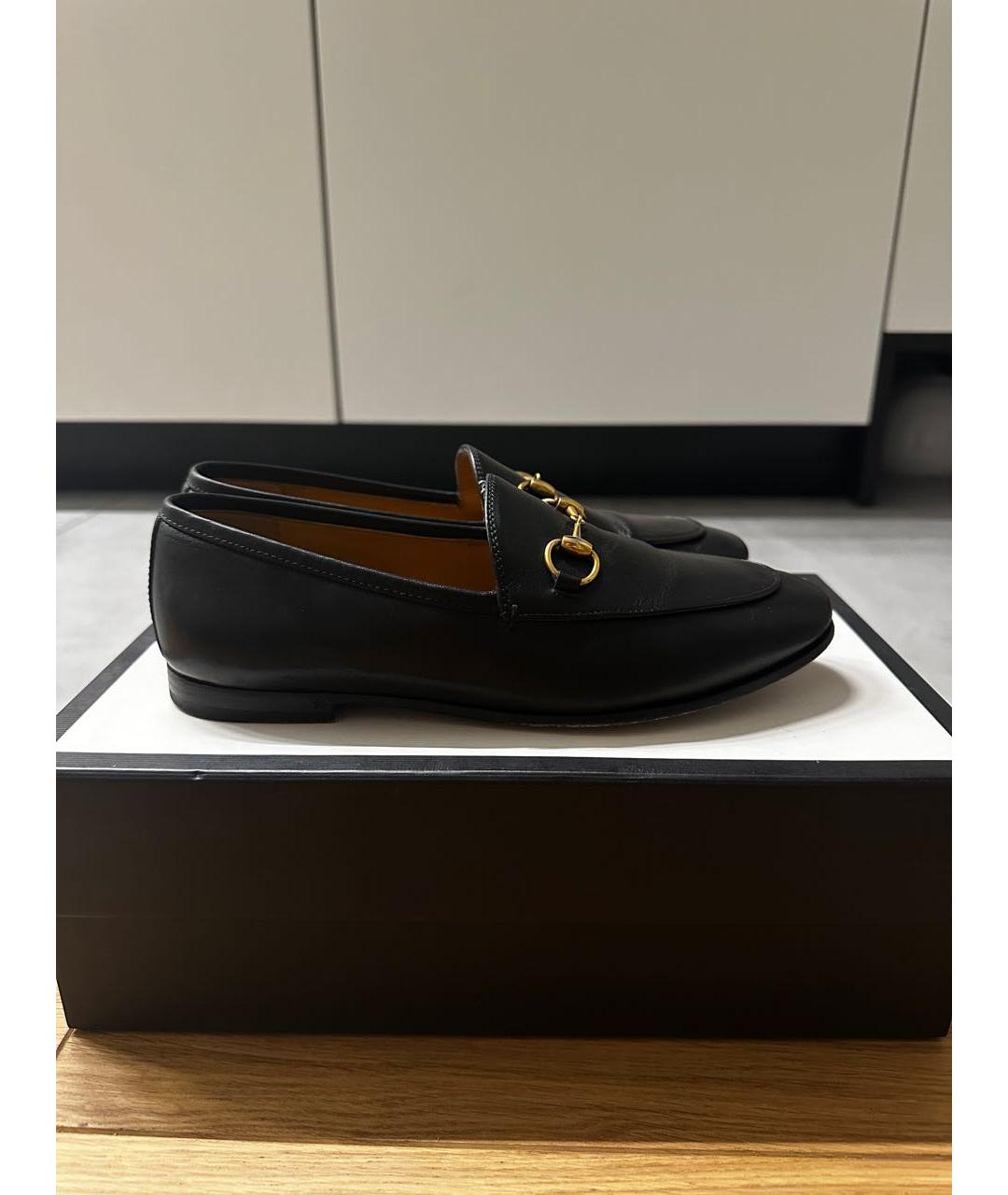 GUCCI Черные кожаные лоферы, фото 9