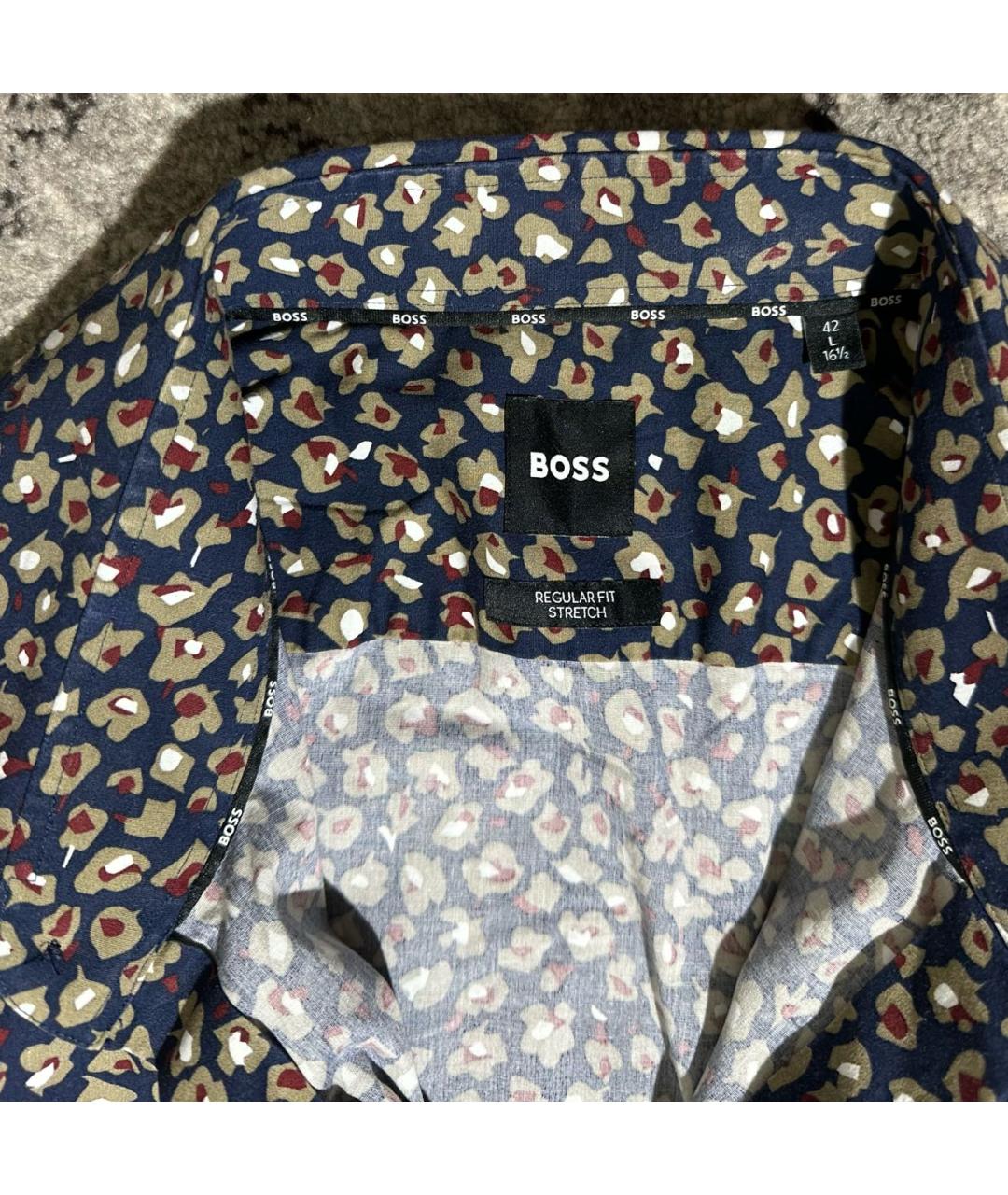 HUGO BOSS Хлопковая кэжуал рубашка, фото 5