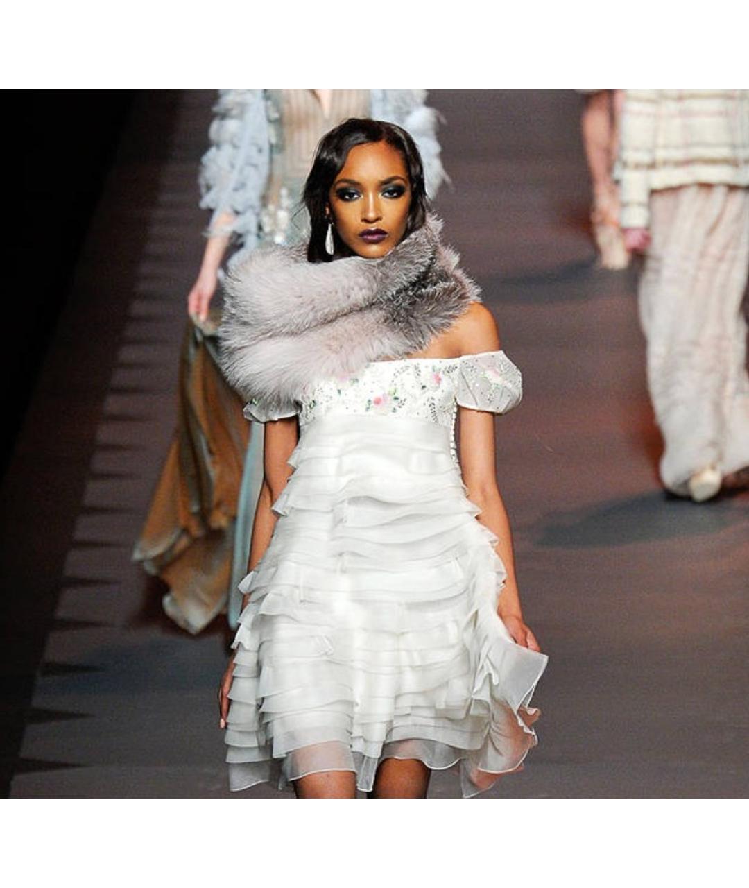 CHRISTIAN DIOR Бежевый воротник, фото 5