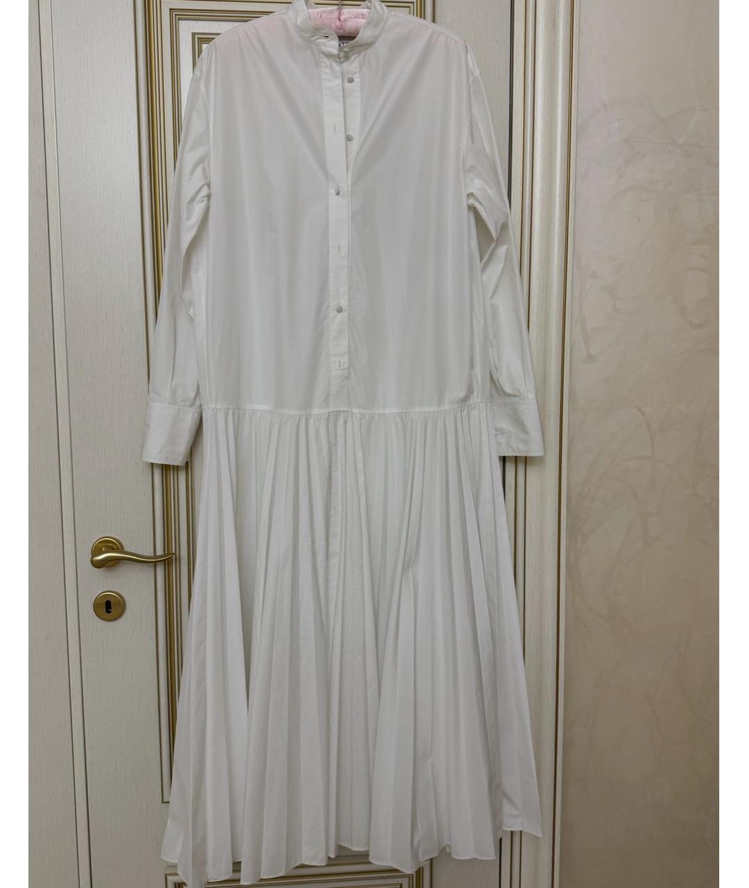 VALENTINO Белое хлопковое повседневное платье, фото 5