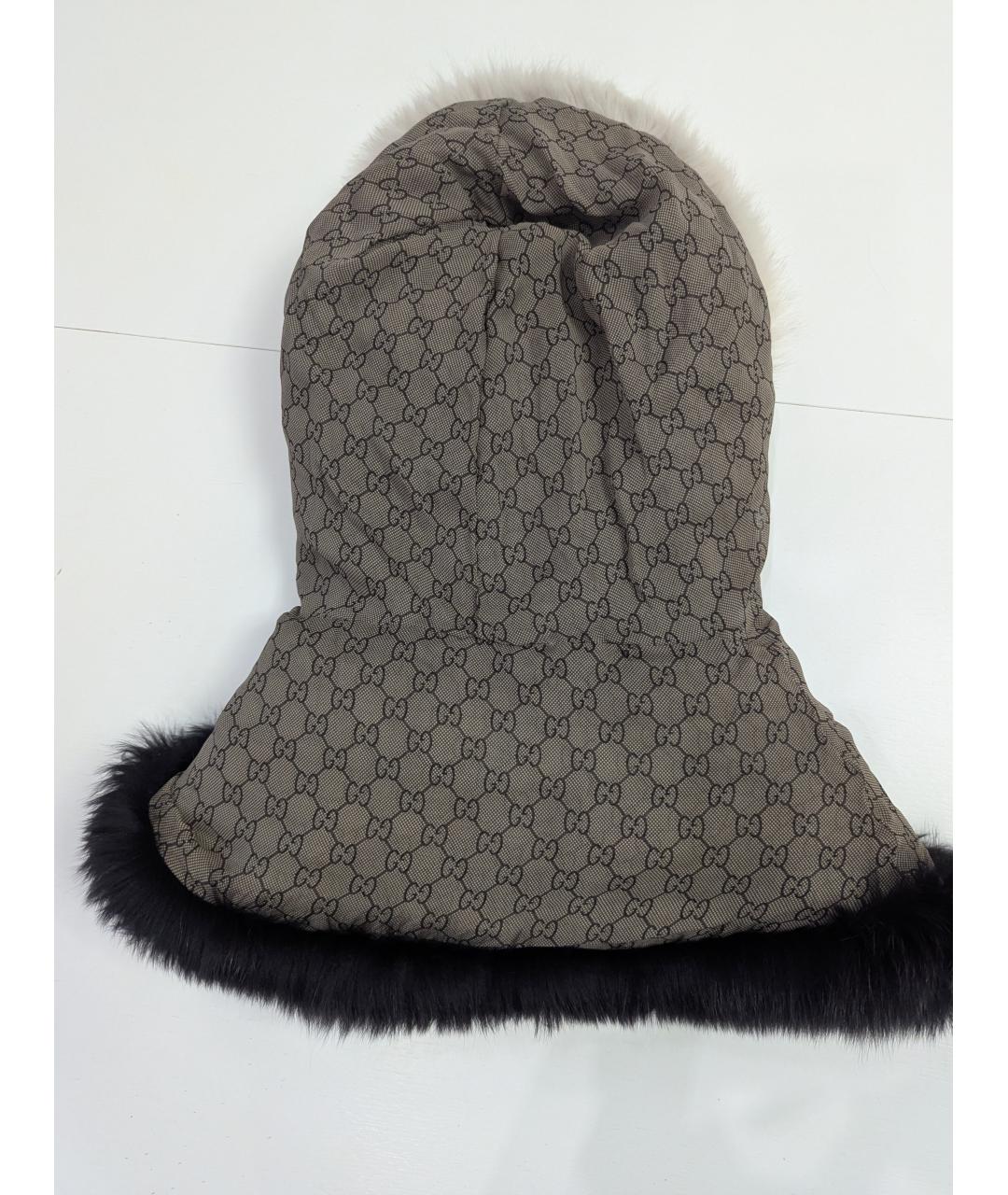 GUCCI Коричневый капюшон, фото 3