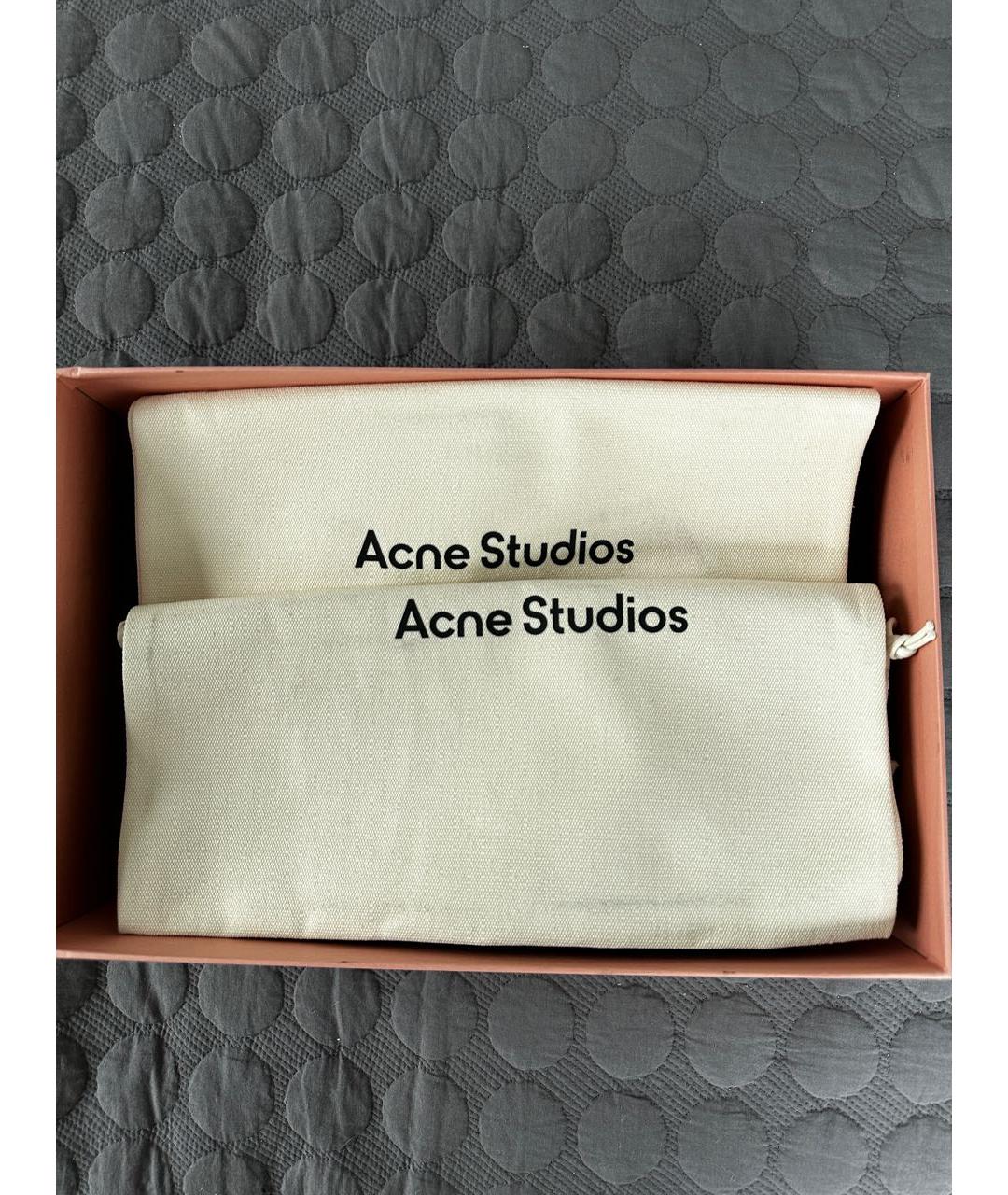 ACNE STUDIOS Черные кожаные ботильоны, фото 5