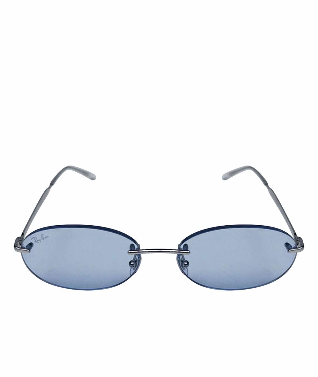 RAY BAN Синие металлические солнцезащитные очки, фото 1