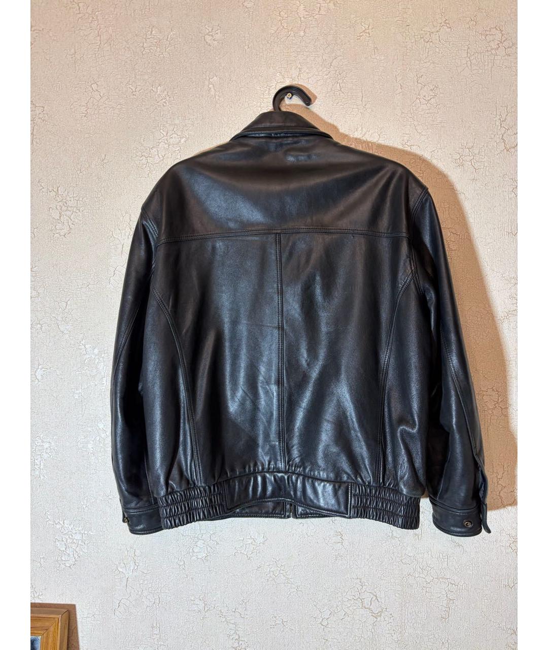 SAINT LAURENT Черная кожаная куртка, фото 2