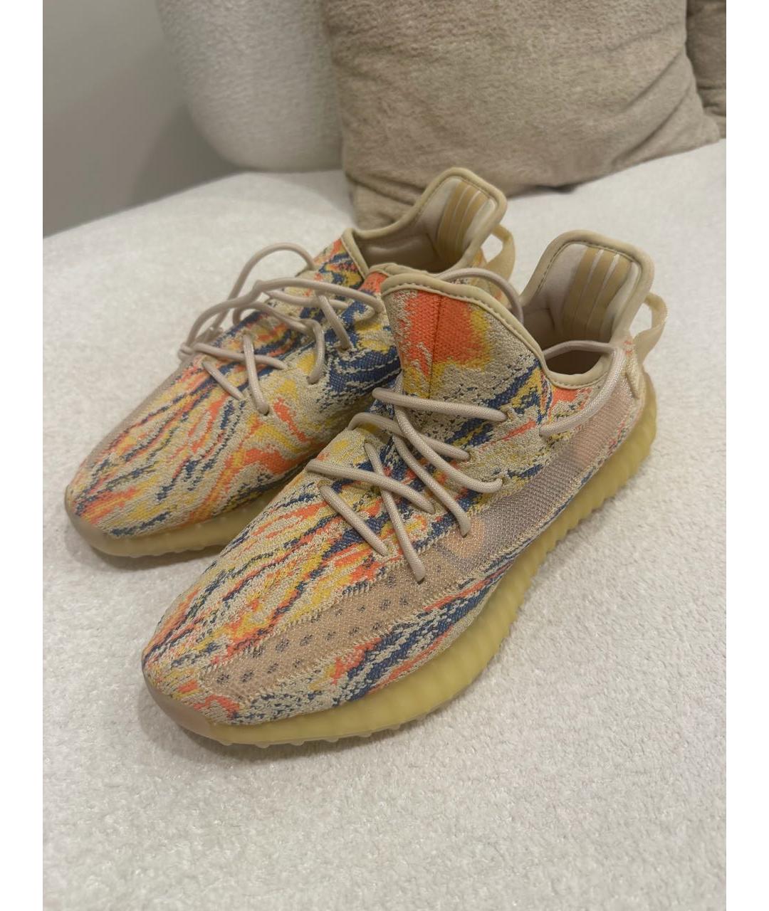 ADIDAS YEEZY Бежевые низкие кроссовки / кеды, фото 3