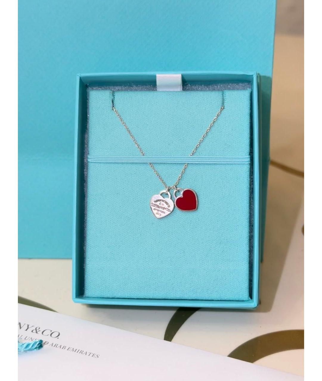 TIFFANY&CO Красное серебряное колье, фото 3