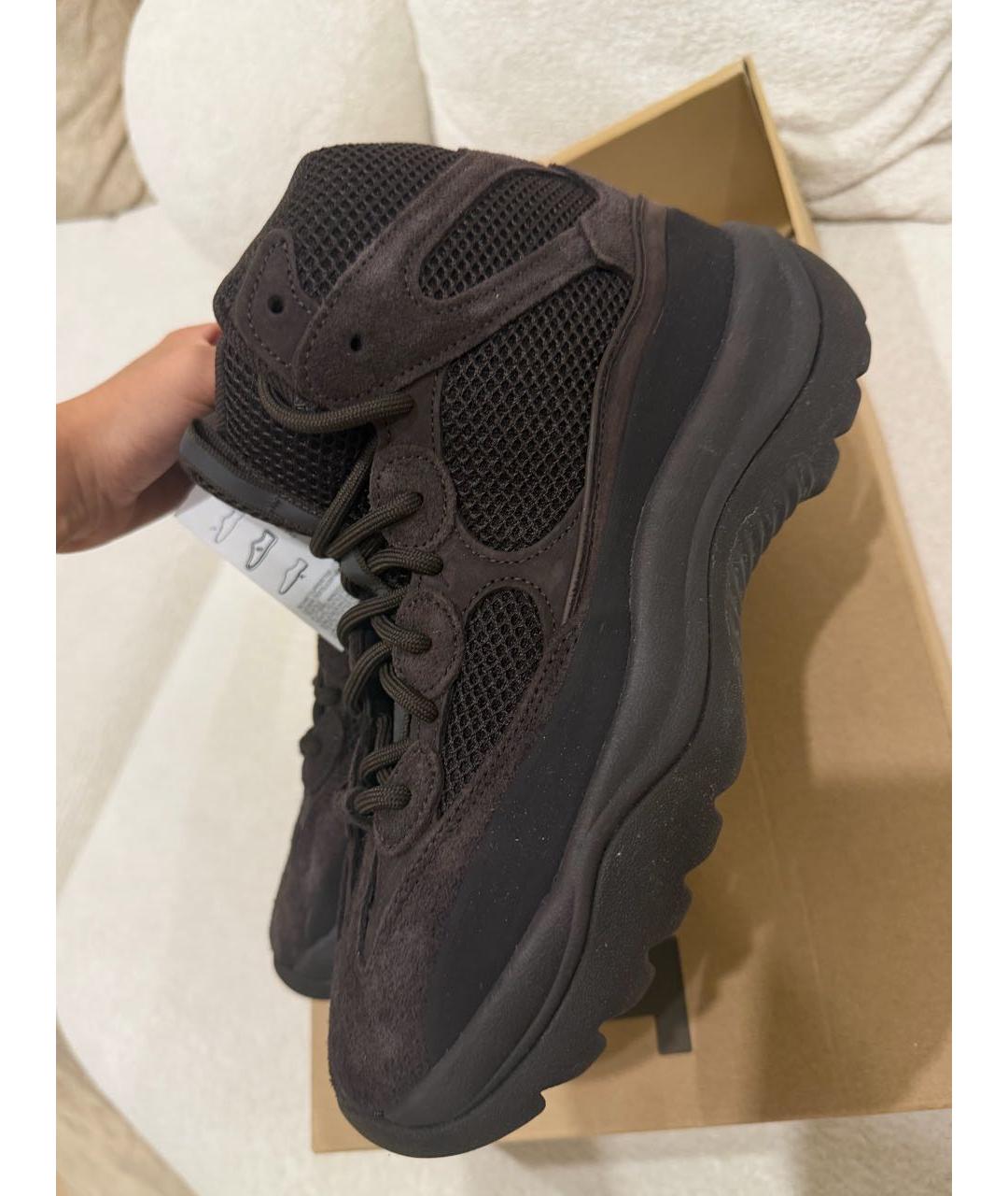 ADIDAS YEEZY Коричневые высокие кроссовки / кеды, фото 7
