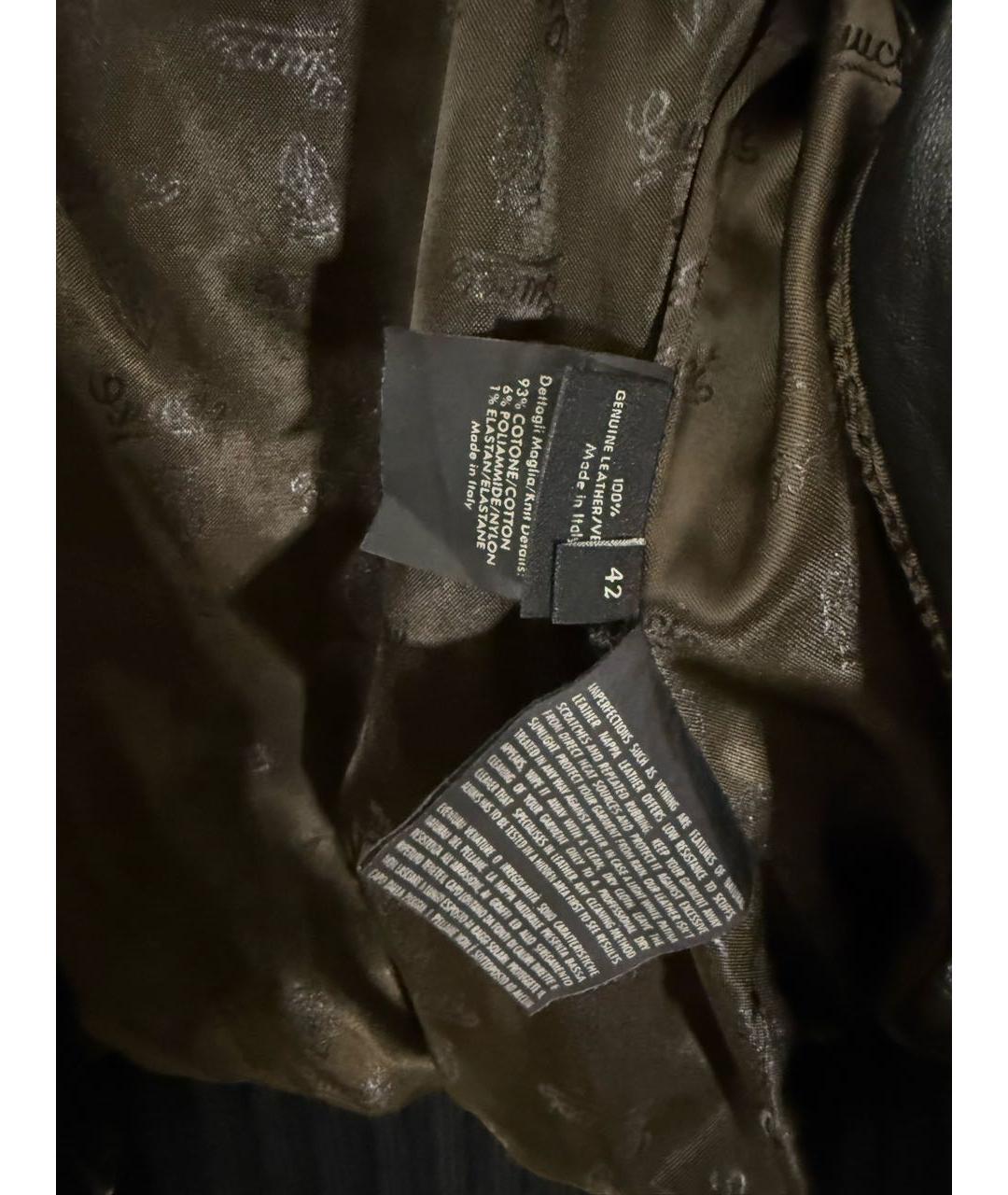 GUCCI Черная кожаная куртка, фото 8