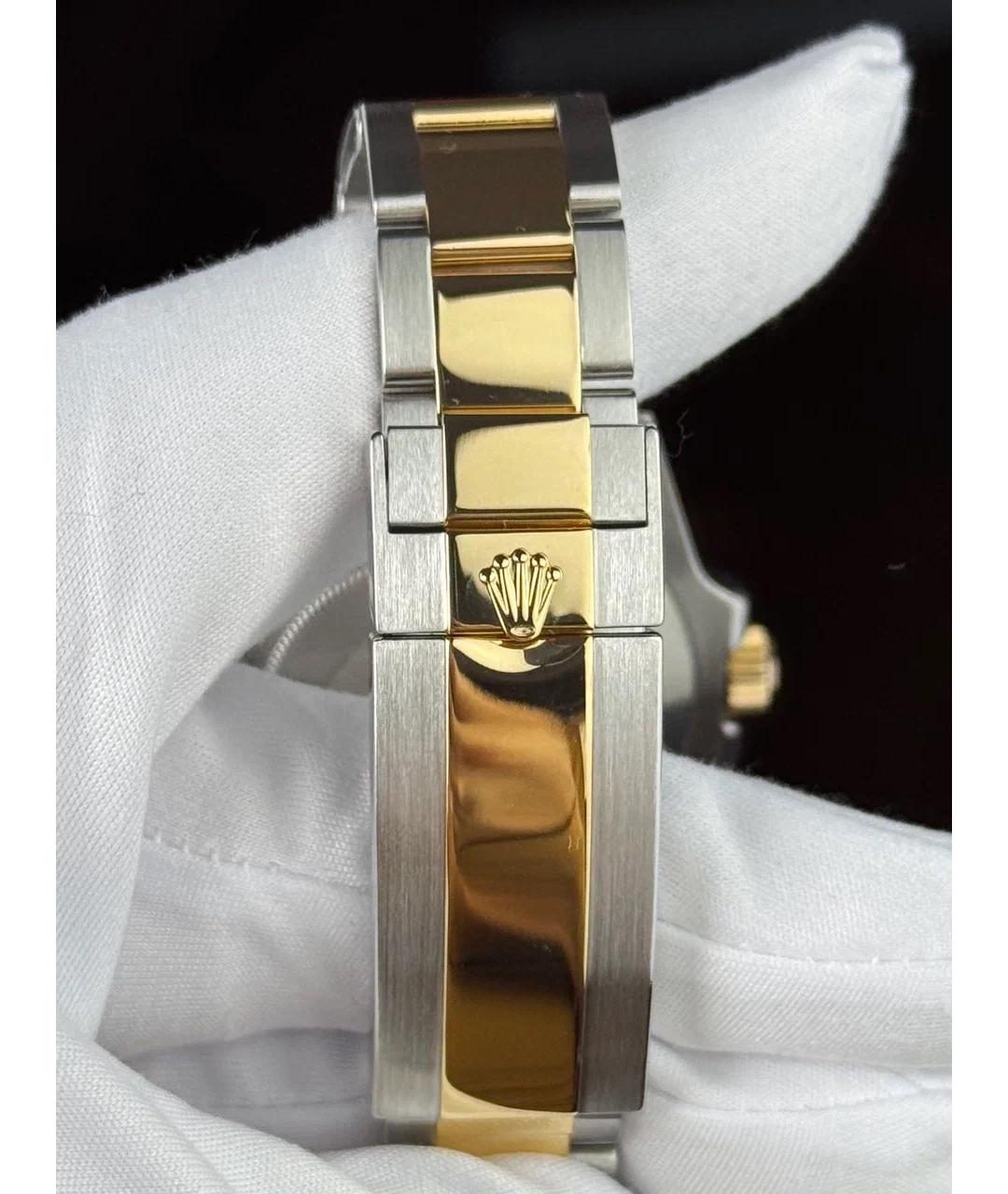 ROLEX Синие часы из желтого золота, фото 7