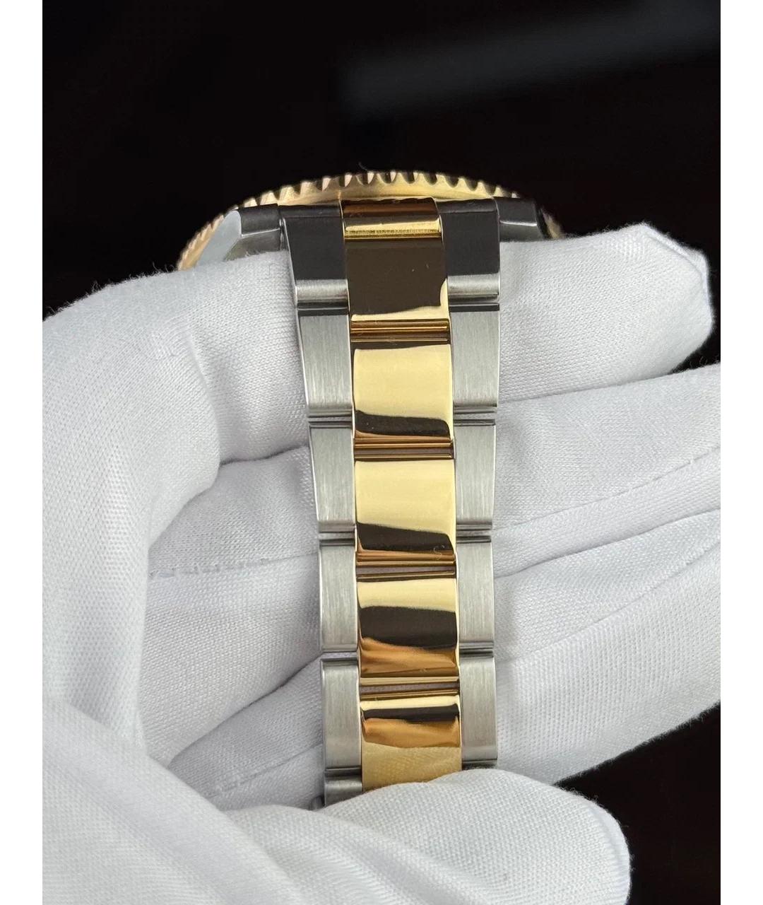 ROLEX Синие часы из желтого золота, фото 6
