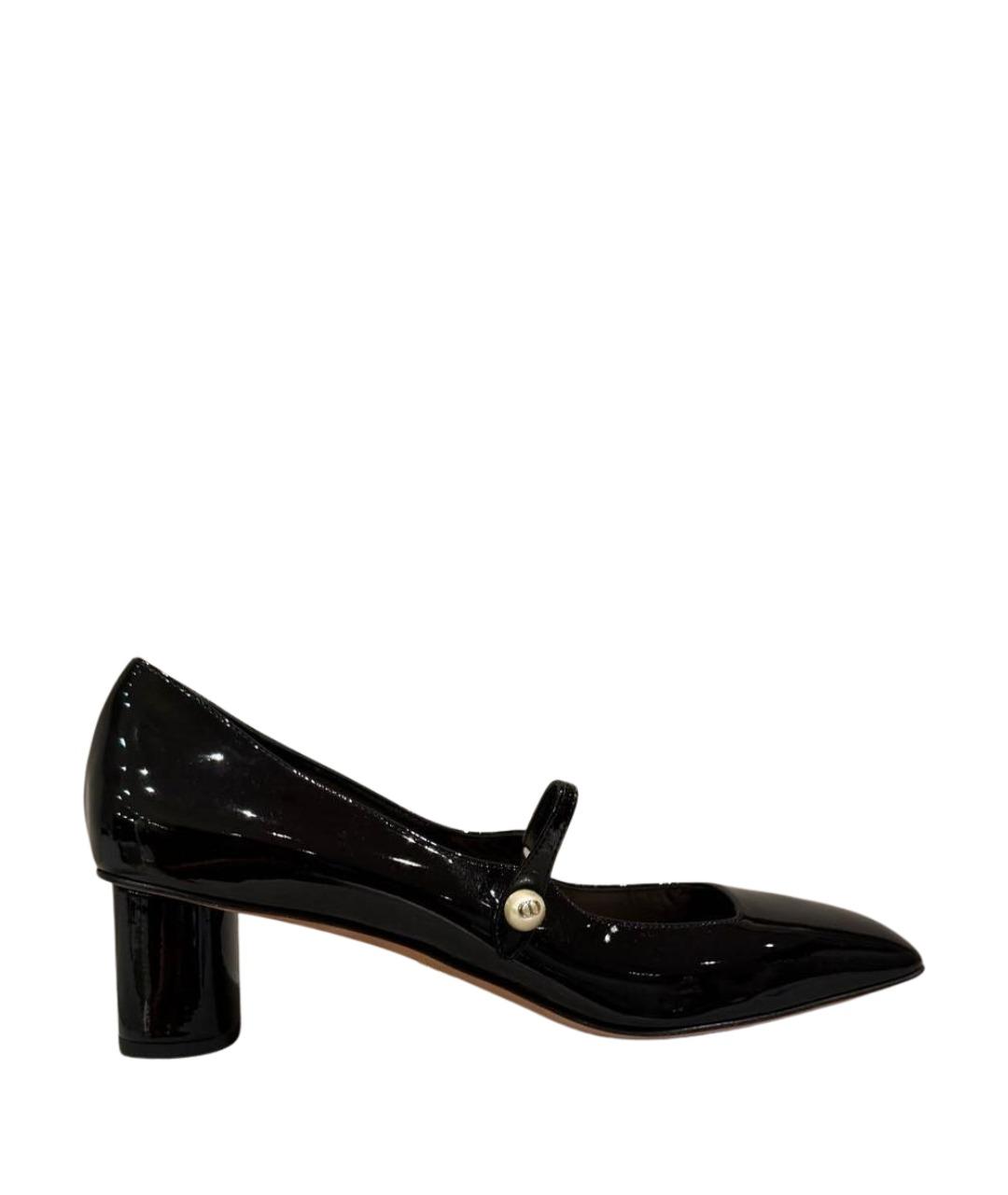 CHRISTIAN DIOR Черные туфли из лакированной кожи, фото 1