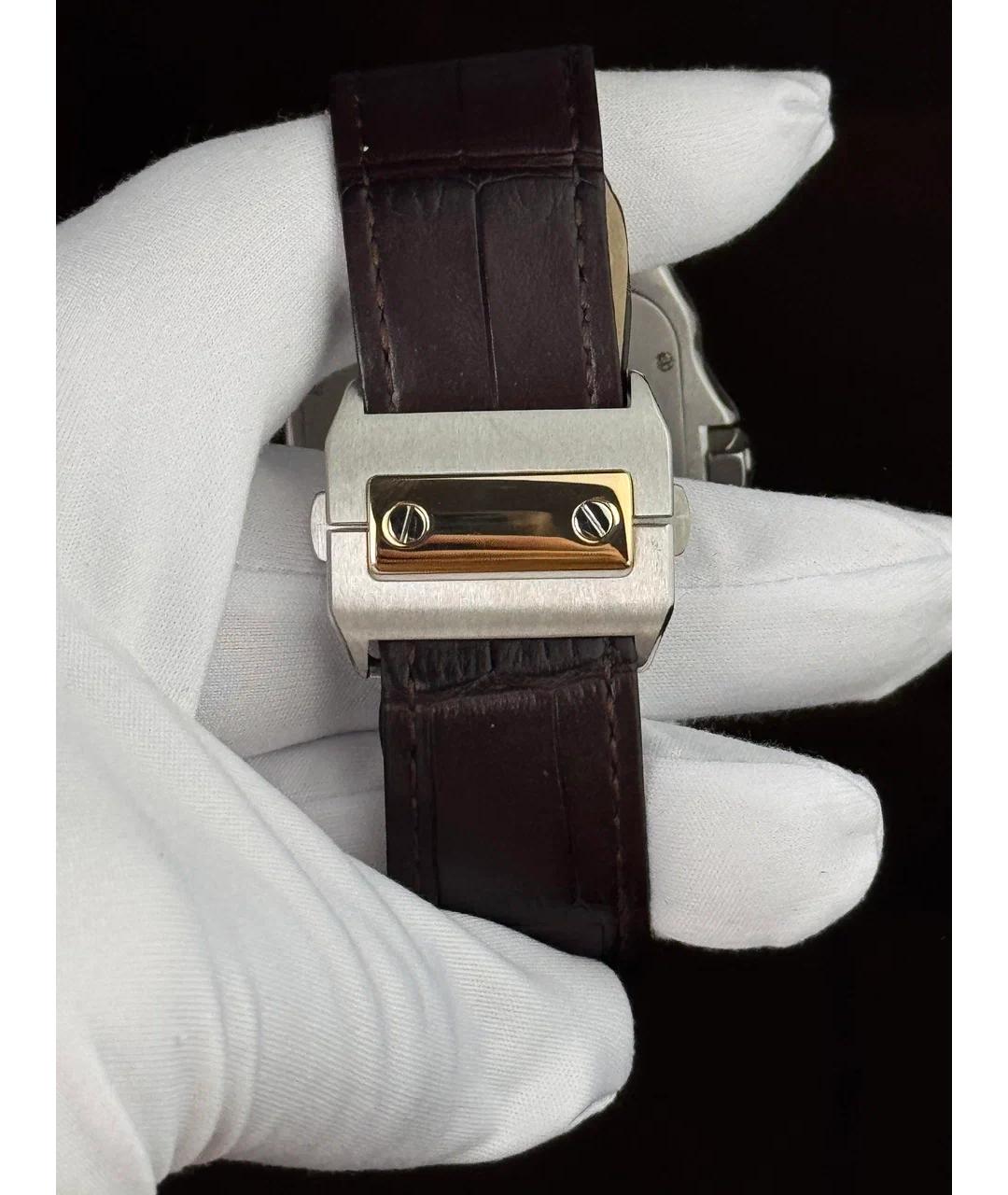 CARTIER Белые часы из желтого золота, фото 6