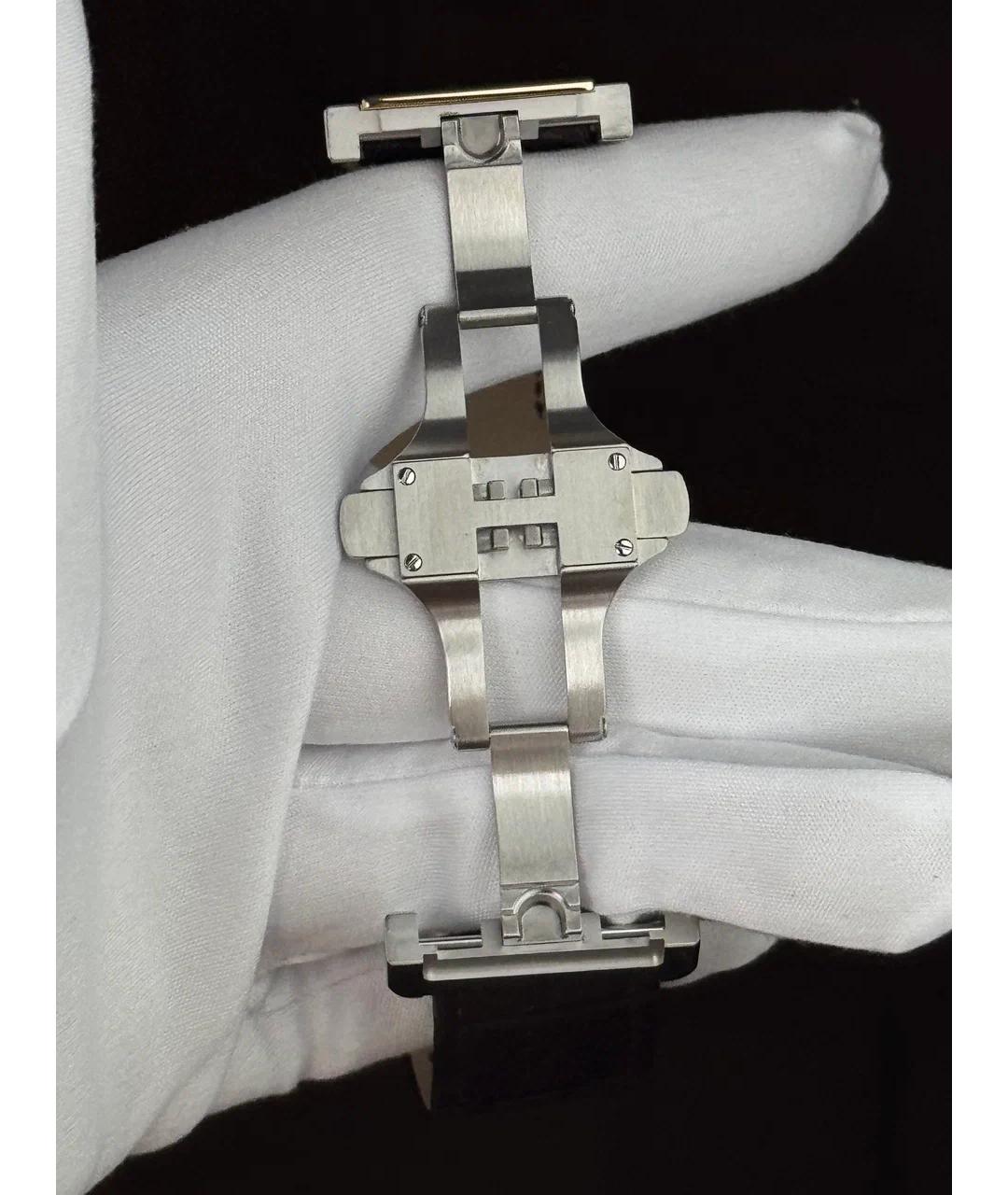 CARTIER Белые часы из желтого золота, фото 7