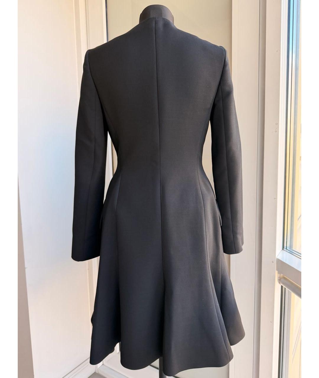 CHRISTIAN DIOR Черное шерстяное повседневное платье, фото 2