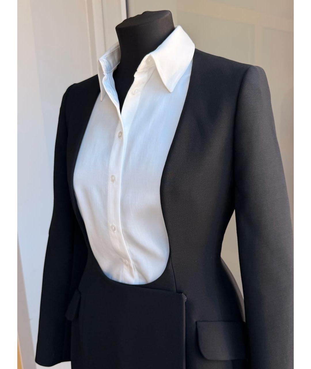 CHRISTIAN DIOR Черное шерстяное повседневное платье, фото 4