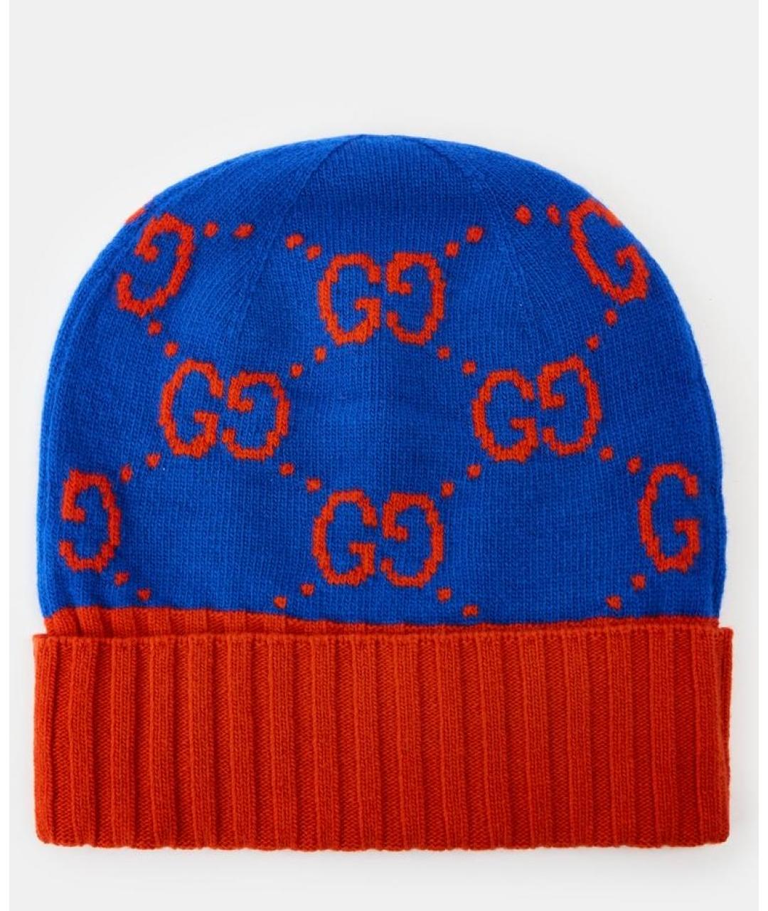 GUCCI Синяя шапка, фото 2