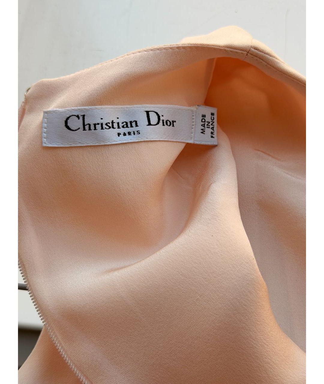 CHRISTIAN DIOR Розовая шелковая блузы, фото 3