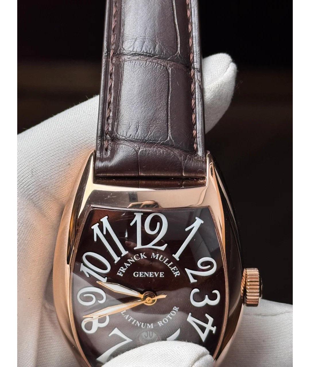 FRANCK MULLER Коричневые часы из розового золота, фото 5
