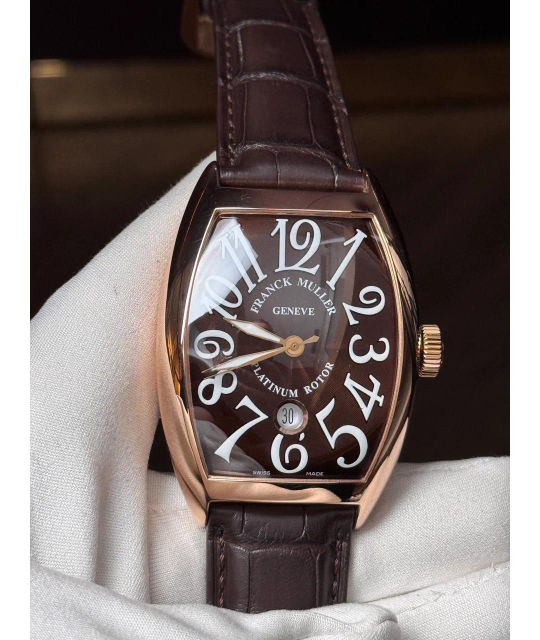 FRANCK MULLER Коричневые часы из розового золота, фото 2